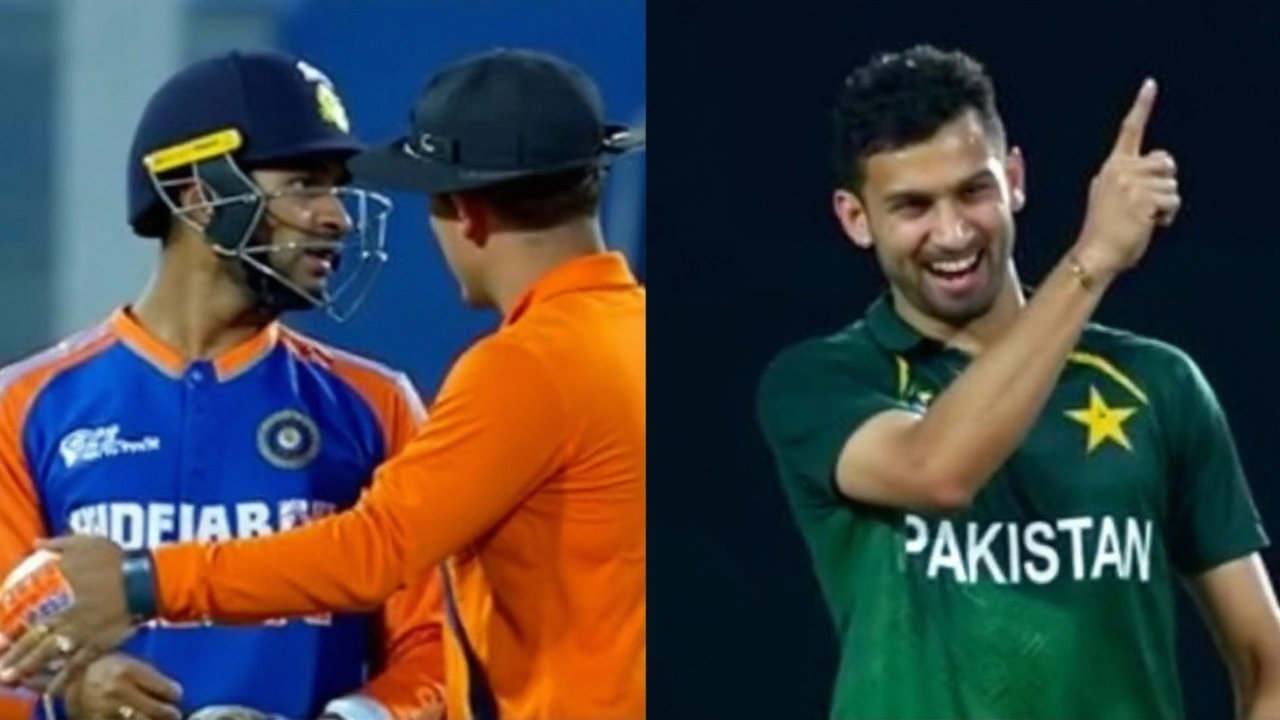 India A vs Pakistan A: Abhishek Sharma, Sufiyan Muqeem in heated on-field flashpoint at Emerging Asia Cup